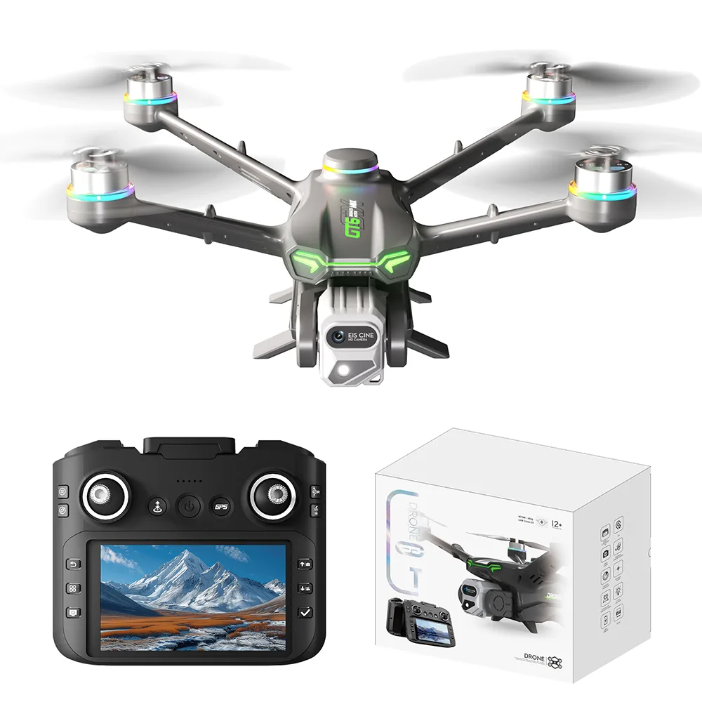 GT6 screen remote GPS drone set with aircraft, controller and retail package