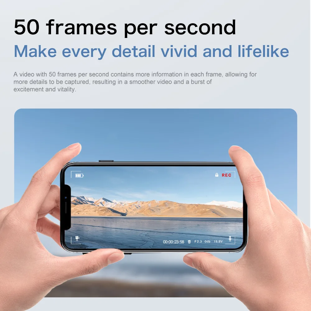 S-X1 50 frames per second video transmission for smoother and more lifelike aerial footage