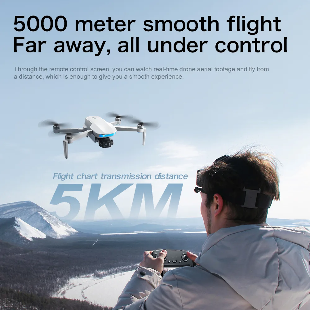 S-X1 5KM flight transmission distance for long-range real-time aerial viewing