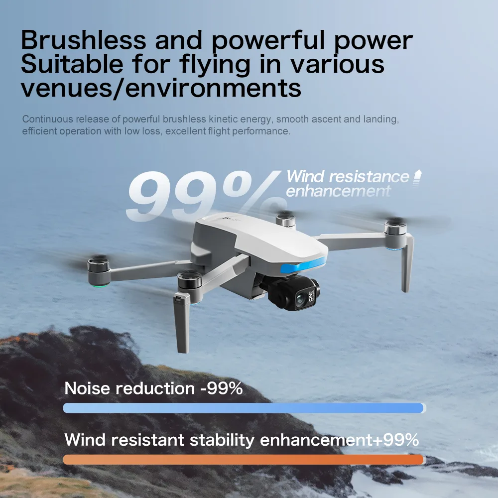 S-X1 brushless power drone with stronger wind resistance, lower noise and stable flight performance