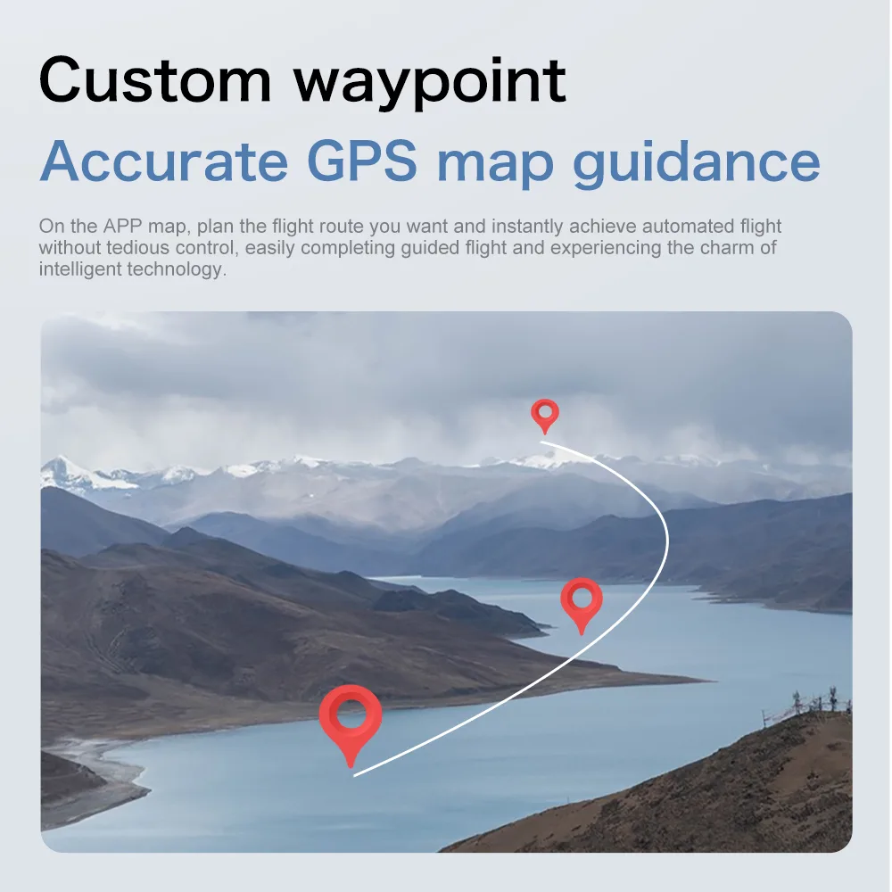 S-X1 custom waypoint flight with accurate GPS map guidance