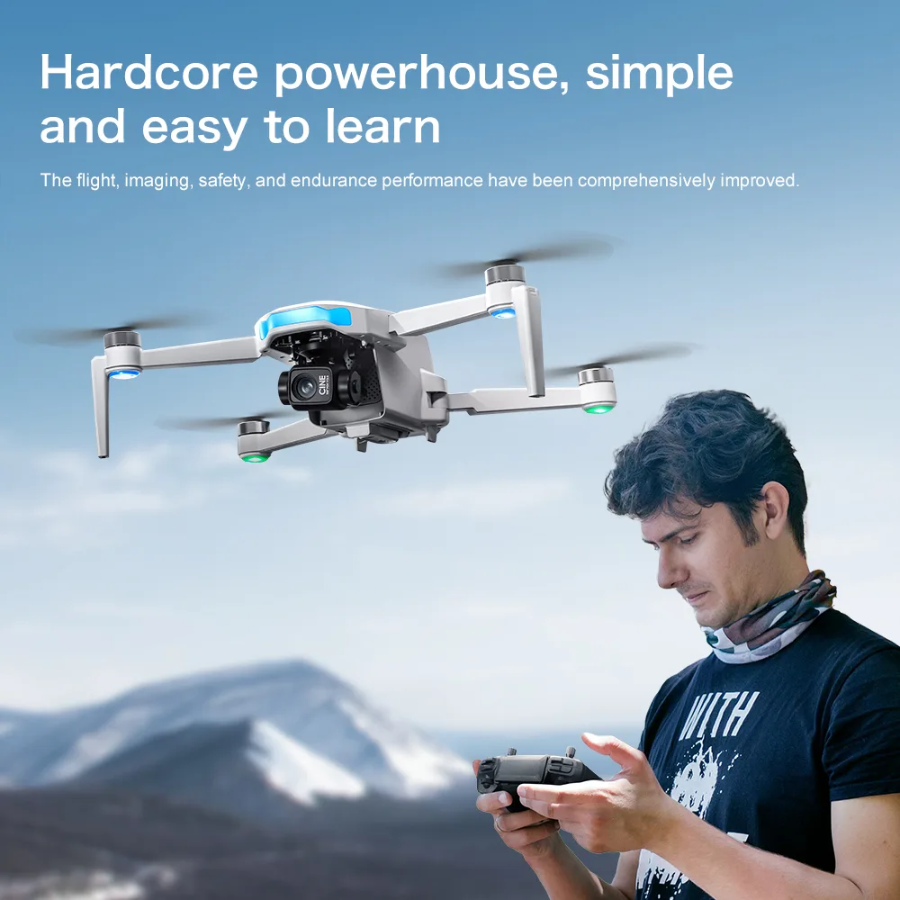 S-X1 gimbal drone with improved flight, imaging, safety and endurance performance