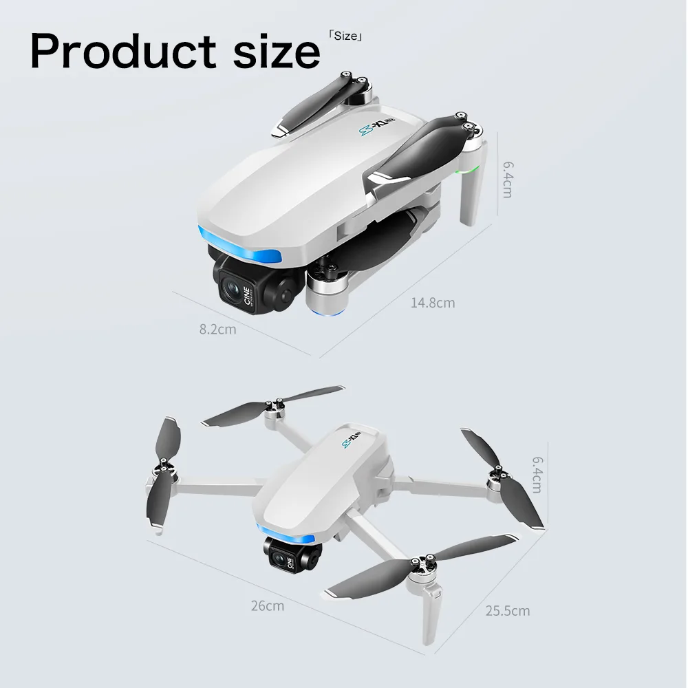 S-X1 folded and unfolded product size dimensions