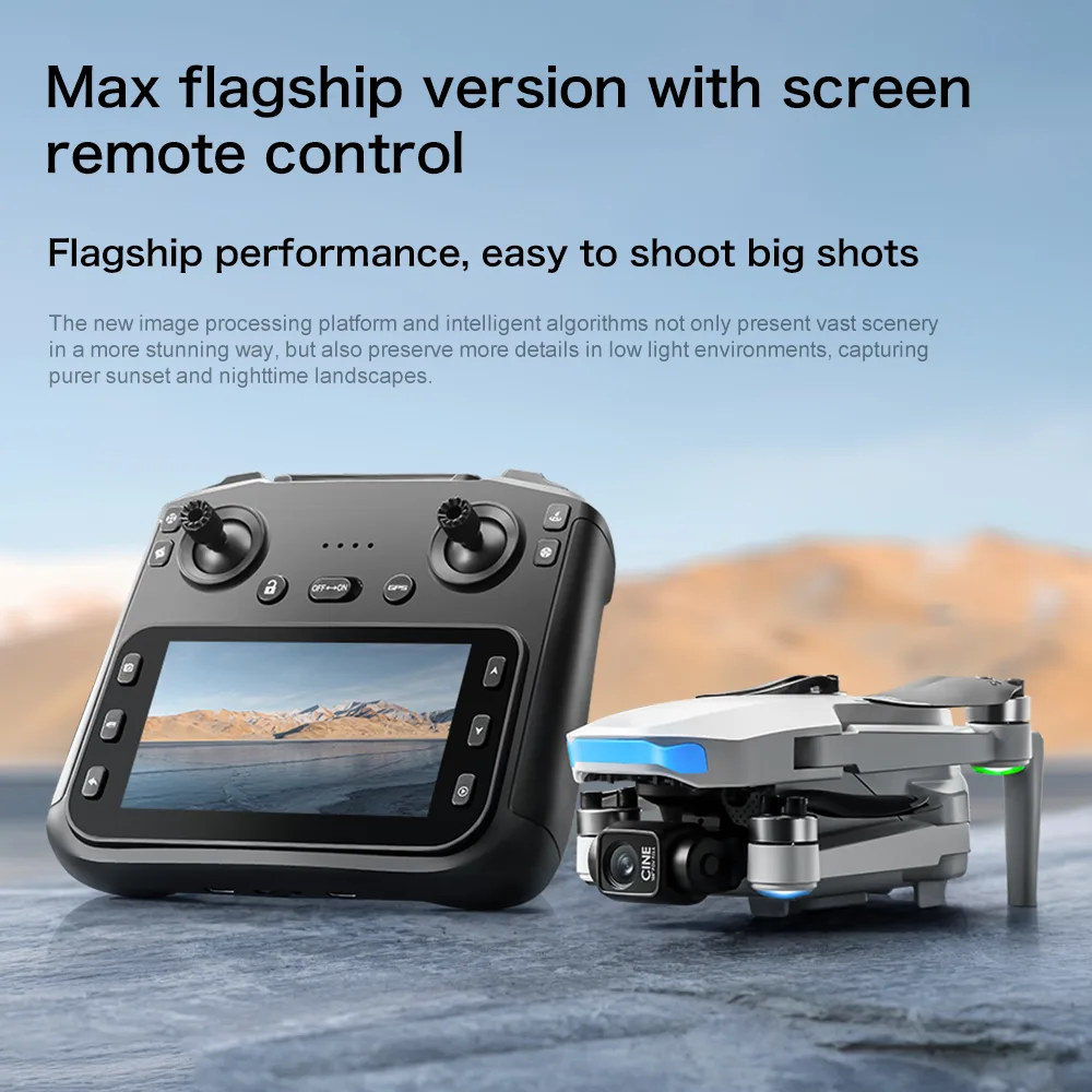 S-X1 flagship screen remote drone for stable aerial shooting and direct display monitoring