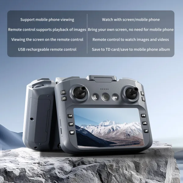 XT606 screen remote controller with built in display and mobile viewing support
