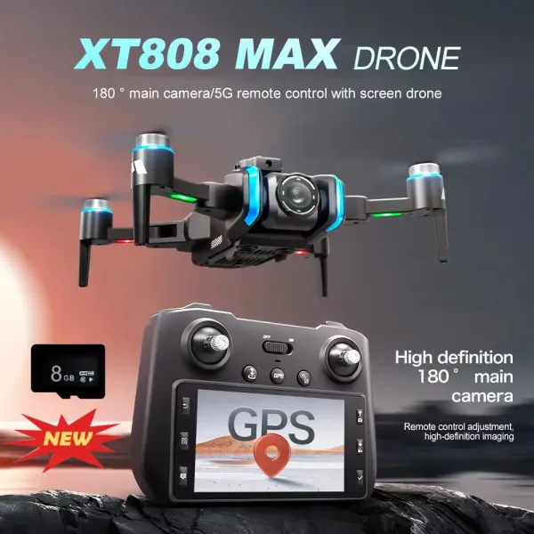 XT808 GPS camera drone with screen remote