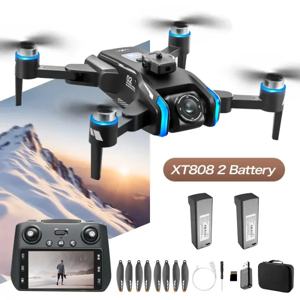 XT808 drone with 2 battery kit