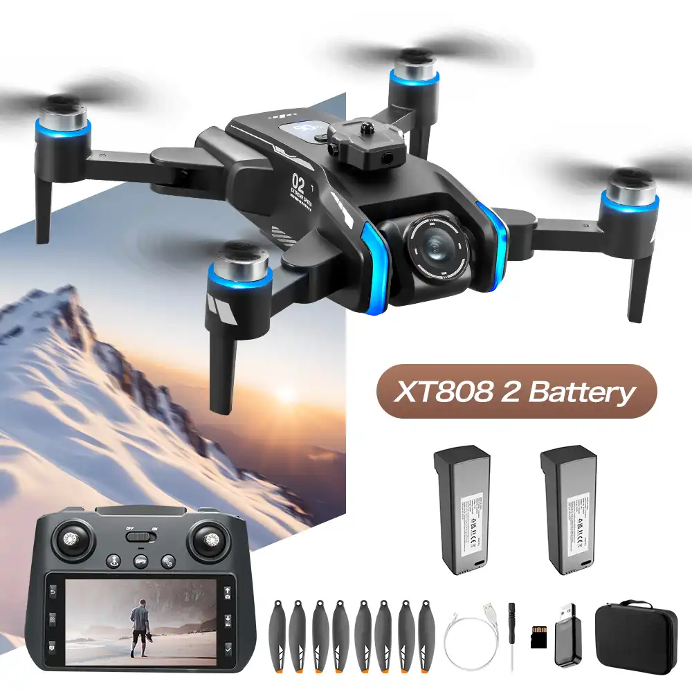 XT808 drone with 2 battery kit