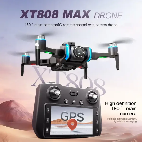 XT808 GPS drone with screen controller