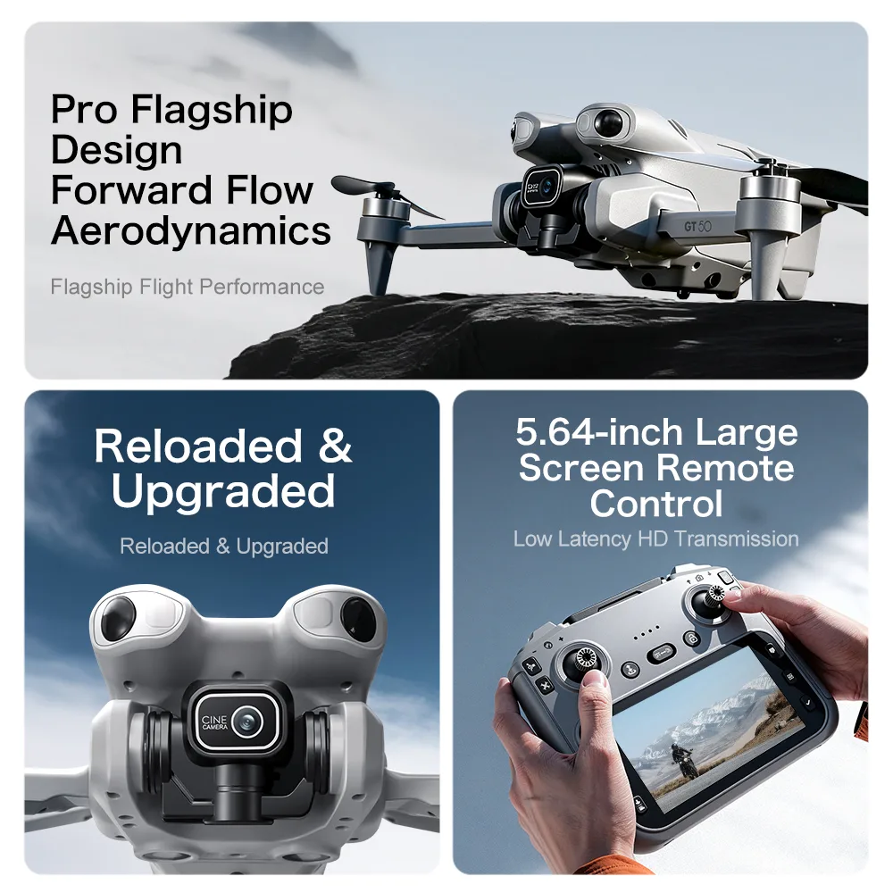 GT50 lightweight 183g sub-250g foldable body for registration-free recreational flying