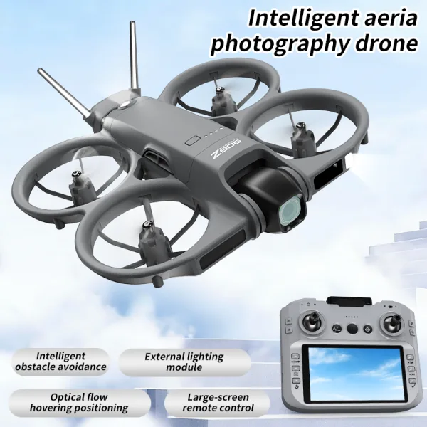 Ducted mini camera drone with screen remote