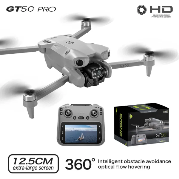 GT50 Pro drone package with screen remote and optical flow hovering