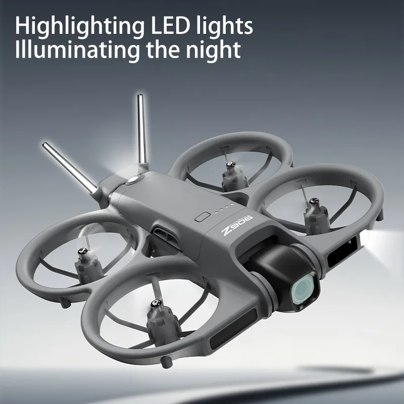 Mini drone with LED flying lights
