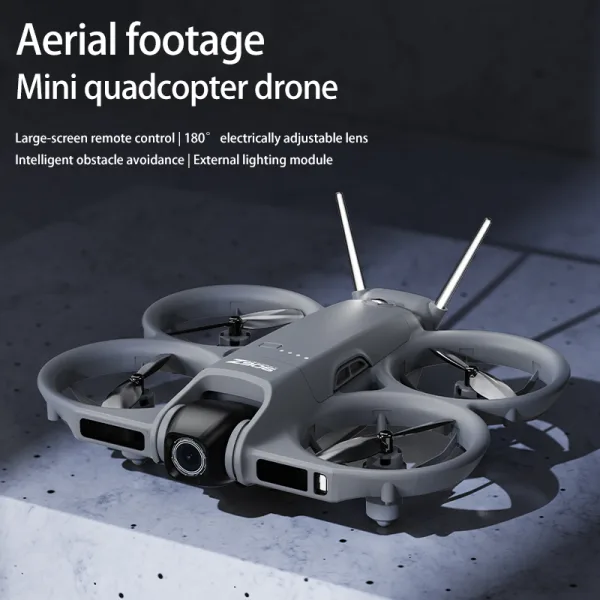 Mini quadcopter camera drone for aerial footage