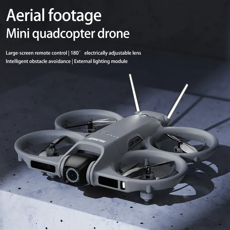 Mini quadcopter camera drone for aerial footage