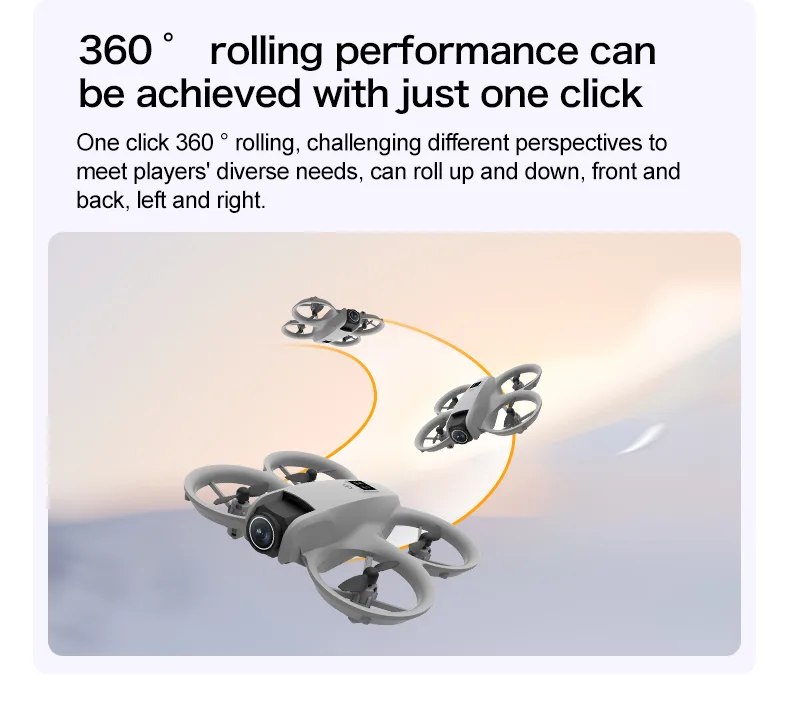 T3 one-click auto-flip in four directions for playful indoor sessions