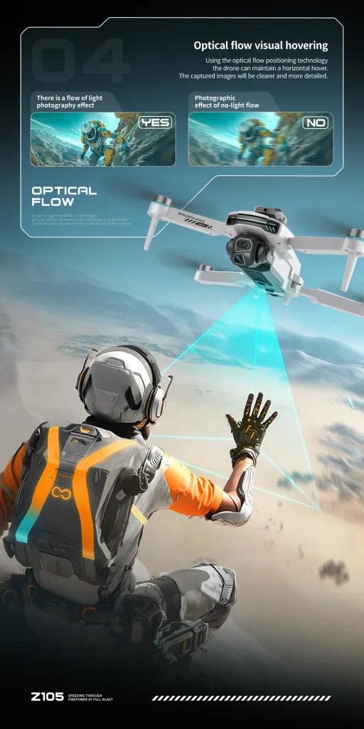 Z105 optical flow hover stability with altitude hold