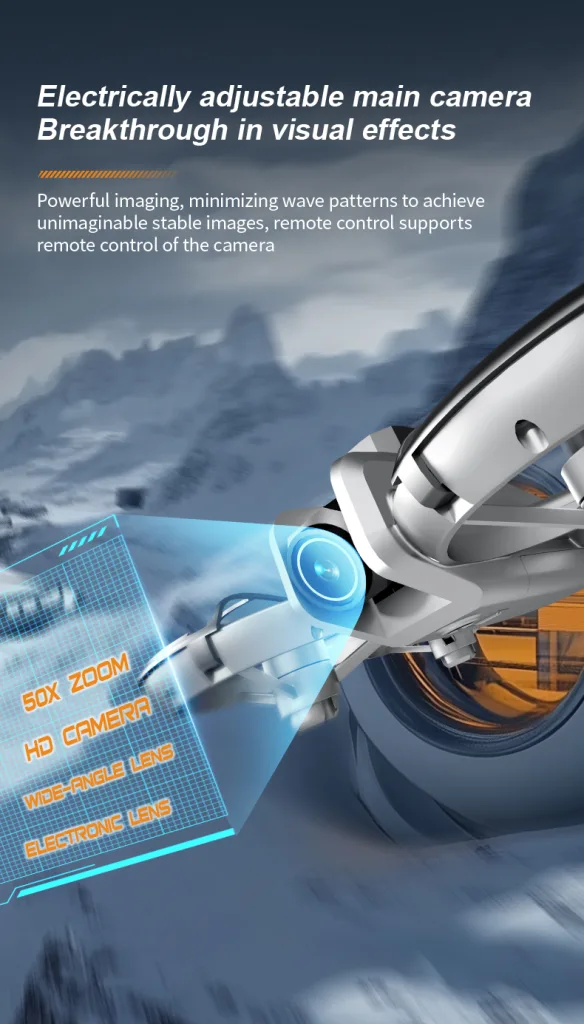 Z4 drone with electric adjustable 4K front camera lens