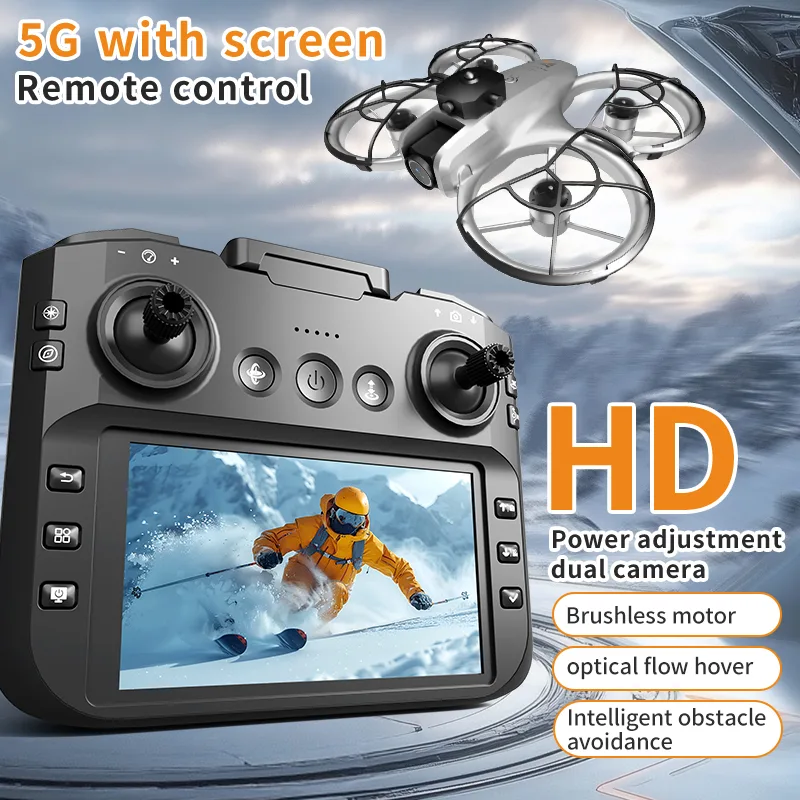 Z4 screen remote drone with HD dual camera in outdoor adventure scene