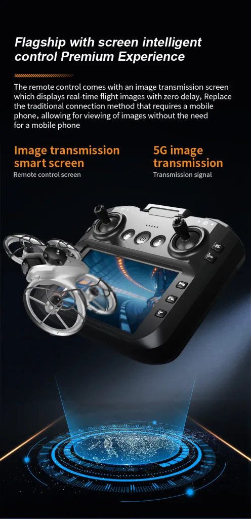 Z4 built-in screen remote with WiFi image transmission for direct viewing