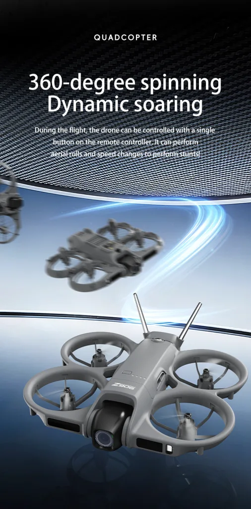 Z906 playful auto-flip and trick flight modes