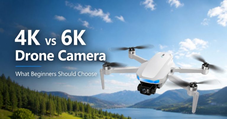 Fotocamera drone 4K vs 6K per principianti
