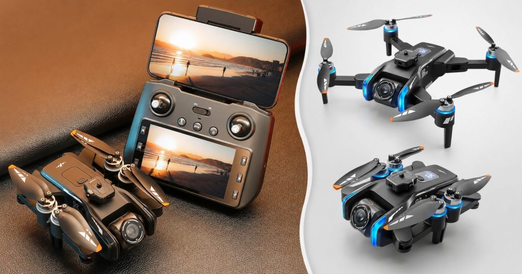 XT808 GPS drone with built-in screen remote